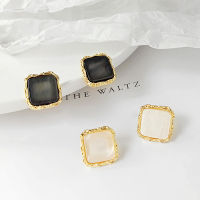 S925 Silver Needle Korean Pearl Temperament Compact Personality Popular Gemstone Earrings for Women