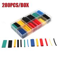 ▫✑ 280PCS/127PCS/560PCS/530PCS Heat Shrink Tube Polyolefin Electrical Wrap Wire Cable Sleeves Tape Tubo Retail Data Wire Protect