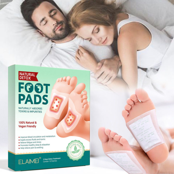 elaimei-แผ่นแปะเท้า-foot-pads-าแพทช์เท้า-แผ่นดีท็อกซ์เท้า-ดีท็อกซ์เท้า-ช่วยล้างสารพิษ-แผ่นแปะเท้าสมุนไพร-แผ่นสมุนไพรแปะเท้า