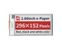 2.66inch E-Paper E-Ink Display Module Type Bfor Raspberry Pi Pico 296×152 Re /Blac /White SPILow Power Paper-Like Effect