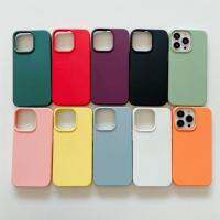 Mag safe for IPhone 13 Pro 14 Max Casing Imitation Liquid Silicone TPU Large Hole Magnetic Suction Magsafe Case