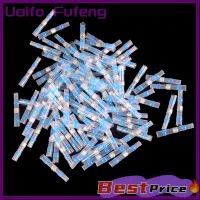 Uaifo 10ชิ้นปลอกบัดกรีกันน้ำ16-14AWG ขั้วต่อประกบลวดด้ามหดตัวด้วยความร้อนสีฟ้า