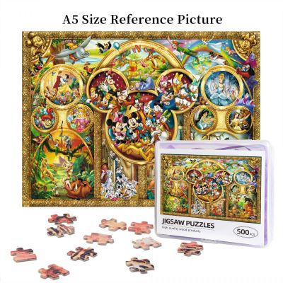 Die Schönsten Disney Themen Wooden Jigsaw Puzzle 500 Pieces Educational Toy Painting Art Decor Decompression toys 500pcs