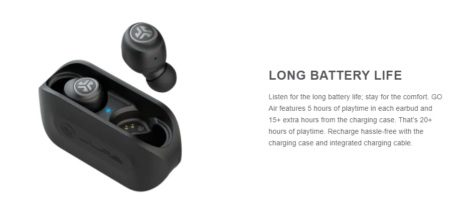 Jlab Go Air True Wireless Earbuds Bluetooth 5.0 [2 Years Local Warranty]