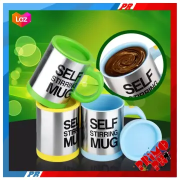 Self Stirring Coffee Mug, 8 oz Stainless Steel Automatic Self Mixing & Spinning Cup