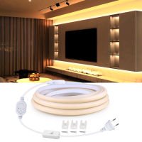 ลูเมนสูงหลอดไฟ LED Strip ไม่หรี่แสงได้นำแสง220โวลต์กันน้ำซังไดโอดเทป1เมตร-25เมตรสำหรับห้องครัวตู้เสื้อผ้าแสงไฟแสง *