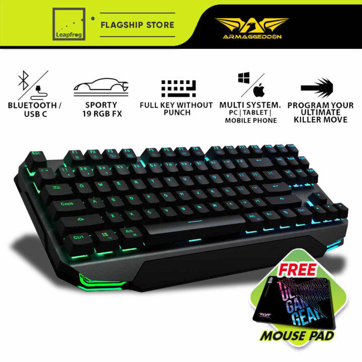 Armaggeddon MKA 17 Bluetooth Mechanical Gaming Keyboard Mac Compatible