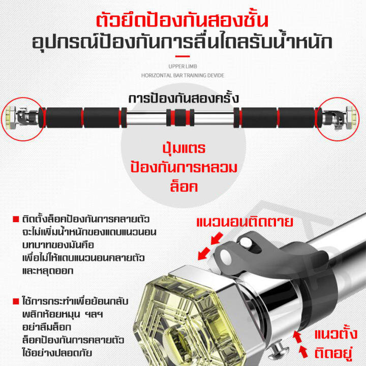 บาร์ดึงข้อ-บาร์โหนติดประตู-บาร์ดึงข้อไม่ต้องเจาะประตู-บาร์ดึงข้อ-อุปกรณ์ออกกำลังกาย