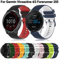 20/22mm Silicone Watch Band Strap For Garmin Vivoactive 4 3 Venu 2 Plus Sq Forerunner 255 645 245 55 Smartwatch Bracelet Belt Shoes Accessories