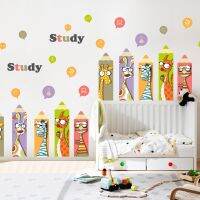 Wall stickers✤ 13guejudroto1971 Criativo Cartoon Adesivos De Parede Jardim Infância Aula Decoração Rodeio Canto Quarto Infantil Estudo