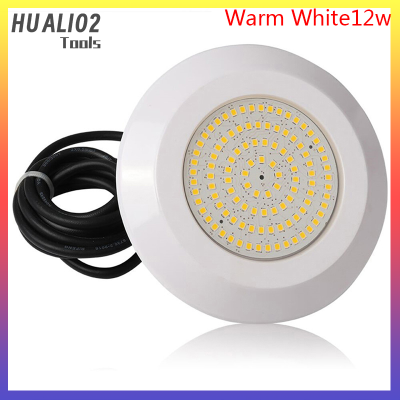 สระว่ายน้ำ LED DC12V HUALI02กันน้ำสีขาวอบอุ่นไฟดำน้ำ