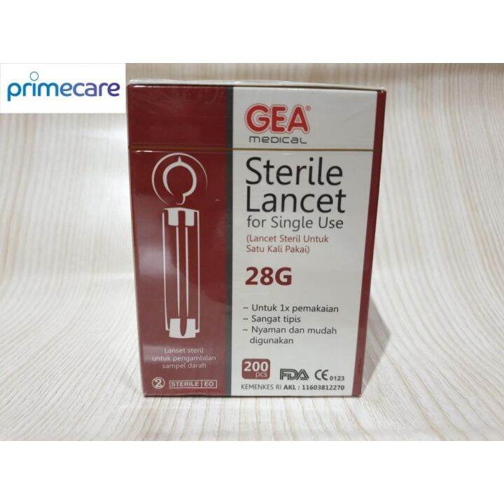 Blood Lancet / Jarum Lancet GEA isi 200 Lazada Indonesia