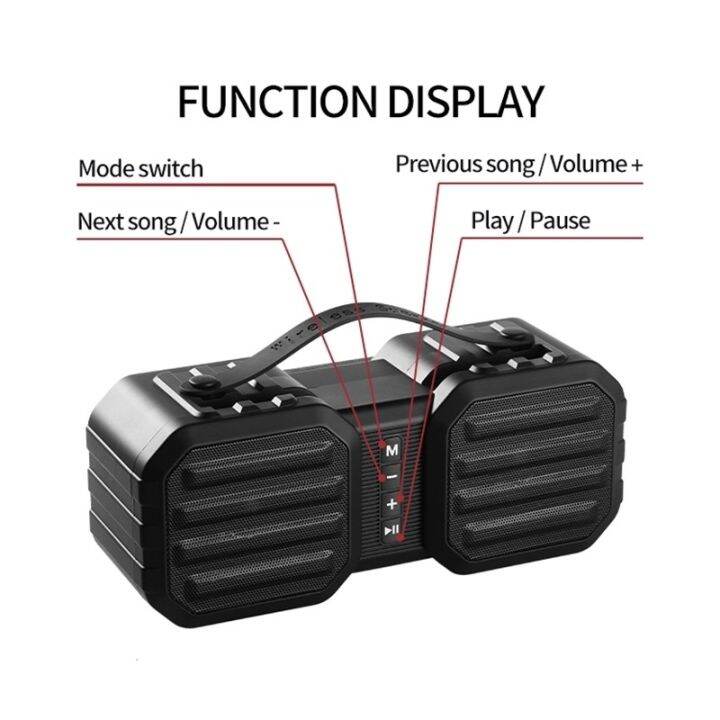 ลำโพง-kisonli-vs-6-ลำโพงบลูทูธ-ระยะห่างสูงสุด-10-เมตร-bluetooth-version-v5-0-edr-พร้อมส่ง