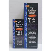 OCEAN O ANCHOR WORM &amp; FISH LICE (No.0) สูตรกำจัด หนอนสมอ และเหาปลา