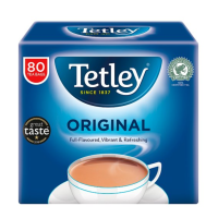 Tetley Original 80 Tea Bags 250g เท็ตเล่ ออริจินอล ชาดำ 80 ถุง 250กรัม