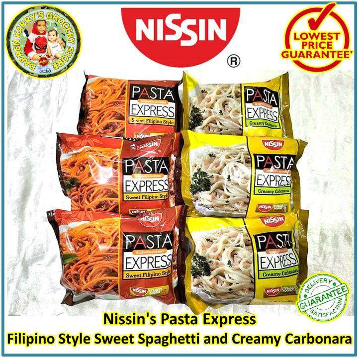 Nissins Pasta Express Total 6 Pcs Sweet Filipino Style Spaghetti 60