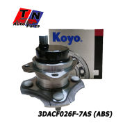 ลูกปืนล้อหลังทั้งดุม KOYO TOYOTA ALTIS ปี 2001-2007 ABS  ( 3DACF026F-7AS )