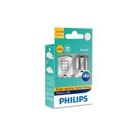 PHILIPS หลอดไฟสัญญาณ Ultinon Led PY21W Amber ไฟเลี้ยว แบบเขี้ยว