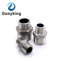 ☌▫ yueshilu010514 DN8 DN10 DN15 DN20 DN25 DN32 DN40 Male Thread Nipple 304 Pipe Fitting Coupler water oil air