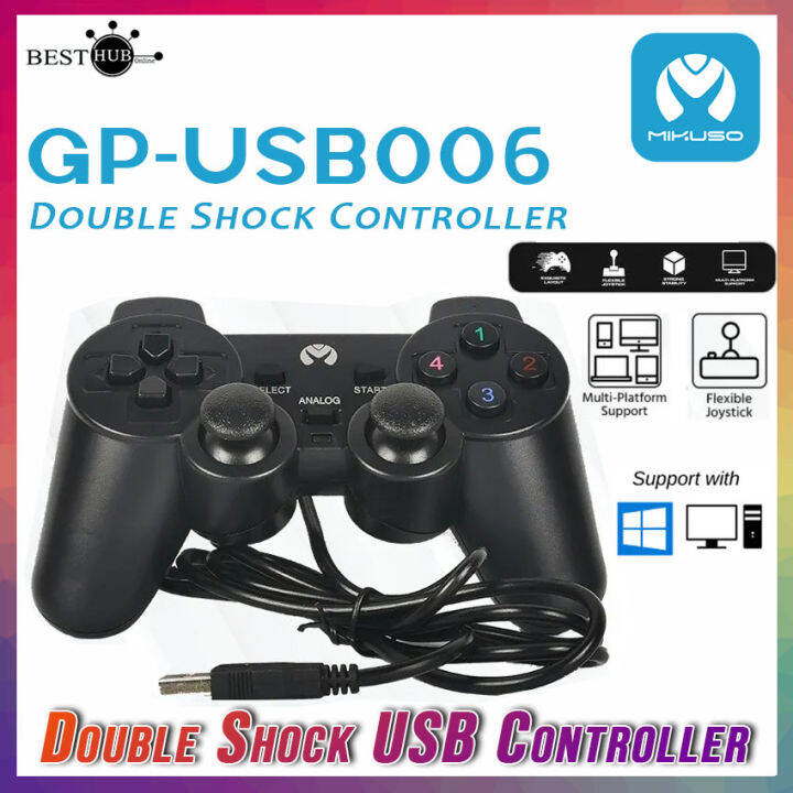 MIKUSO GPUSB006 USB Analog Gamepad Joystick Double Shock Controller