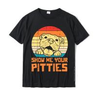 Show Me Pitties Retro Pitbull Pitty Dog Lover Owner Gift T-Shirt Rife Mens Tops Shirts Unique T Shirts Cotton Funny