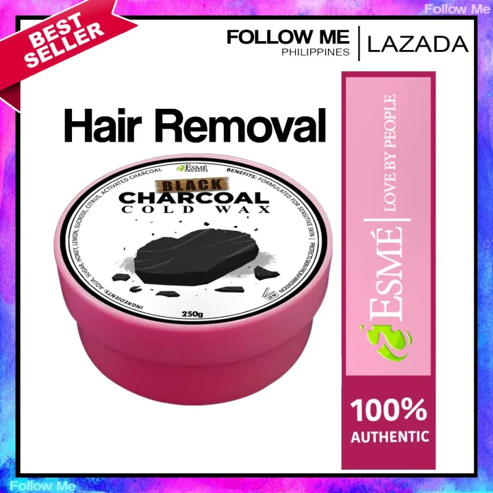 Organic Charcoal Hair Removal Cold Wax by ESME Lazada PH