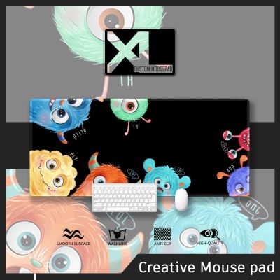 XL Mouse Pad Cute Little Monster Computer Desk Mat Extended Mousepad Large Gaming Anime HD Mousepads