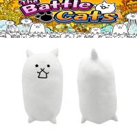 The Battle Cats Stuffed Toy White Axe Neko Plush Nyanko Great War Fluffy Gift
