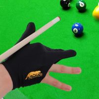 2pcs Billiard Finger Gloves Embroidered Absorb Sweat Breathable Anti-slip Billiard Pool Three Finger Gloves For Snooker Sports