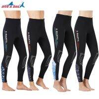 Wetsuit กางเกง3มม. เอวสูงยาวเก็บอุณหภูมิกางเกงดำน้ำ,กางเกง2มม. 1.5มม.