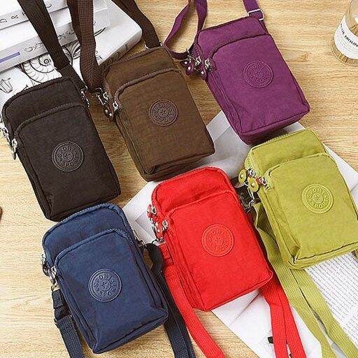 koreafashionshop-kr1735-กระเป๋าสะพายข้างใส่มือถือ-เป็นผ้าไนล่อน