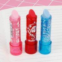 ✱₪ 2021 New For Rose Love Lipstick Shape Eraser Novelty Eraser Creative Gift For Children