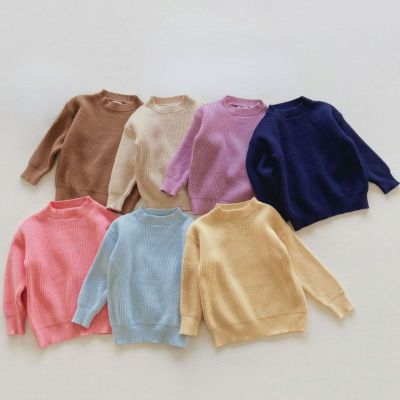 Spring Autumn Sweaters Newborn Infant Knit Wear Toddler Knitting Pullovers Tops Baby Girl Boy Sweaters Kids Sweaters