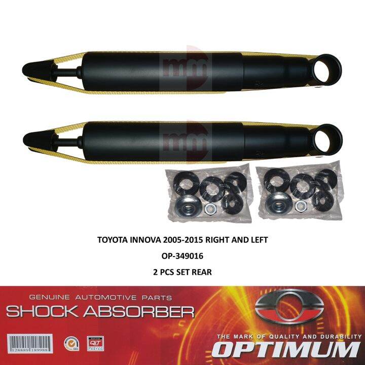 OPTIMUM SHOCK ABSORBER for TOYOTA INNOVA 20052015 REAR (1st GEN) (RIGHT AND LEFT SET) OP349016