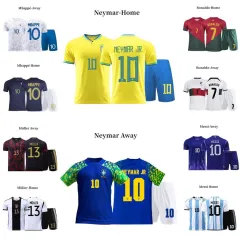 Wholesale 2022 Season New Club Best Thai MESSI #30 MBAPPE#7 Neymar #10  Home&away Soccer Jerseys Football Kit From m.