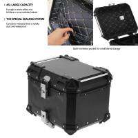 Universal Black 45L รถจักรยานยนต์ Adventure Aluminium Top Case กล่องท้ายกระเป๋าเดินทาง