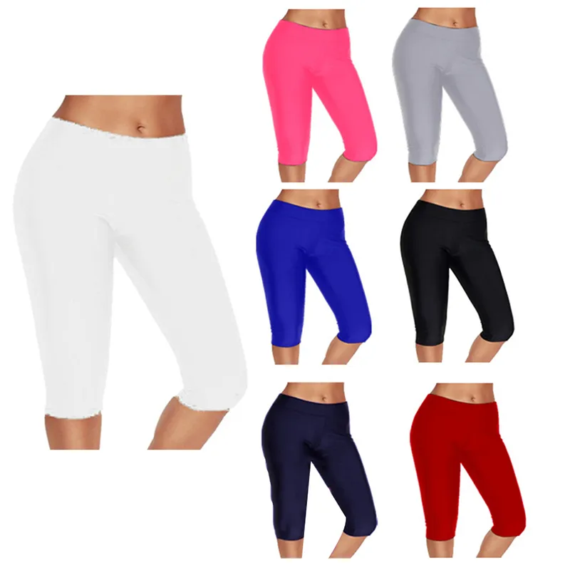 Ladies Cropped 3/4 Leggings/Yoga Pants High Waist Fitness Leggings