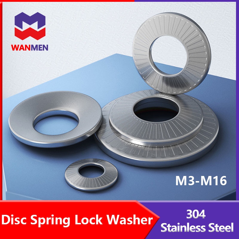 M3-M16 NFE25-511 Stainless Steel Disc Spring Serrated Lock Washer Elastic Gasket 