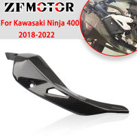 รถจักรยานยนต์ท่อไอเสียท่อป้องกันคาร์บอนไฟเบอร์ความร้อน Shield Fairing สำหรับ Kawasaki Ninja 400 EX400 2018 2019 2020 2021 2022 2023