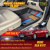 Benz SLK R172 2011-2016 Convertible (เต็มคันรวมถาดท้าย A) พรมรถยนต์ SLK R172 SLK200 SLK250 SLK350 2011 2012 2013 2014 2015 2016 พรม7D VIP Magic Carmat