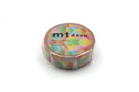 mt masking tape polygon gradation vivid (MT01D482) / เทปตกแต่งวาชิ ลาย polygon gradation vivid แบรนด์ mt masking tape ประเทศญี่ปุ่น