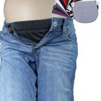 Adjustable Elastic Pants Belt Extension Buckle Button Lengthening Extended For Pregnancy Pregnant Women Haberdashery