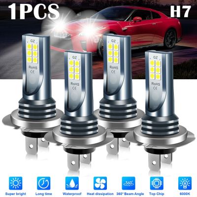 H7 LED Headlight Bulb 12V 24V Car High Low Beam 30000LM LED Fog Light 6000K IP67 Waterproof Super Bright for Vehicle Accessories Bulbs  LEDs  HIDs