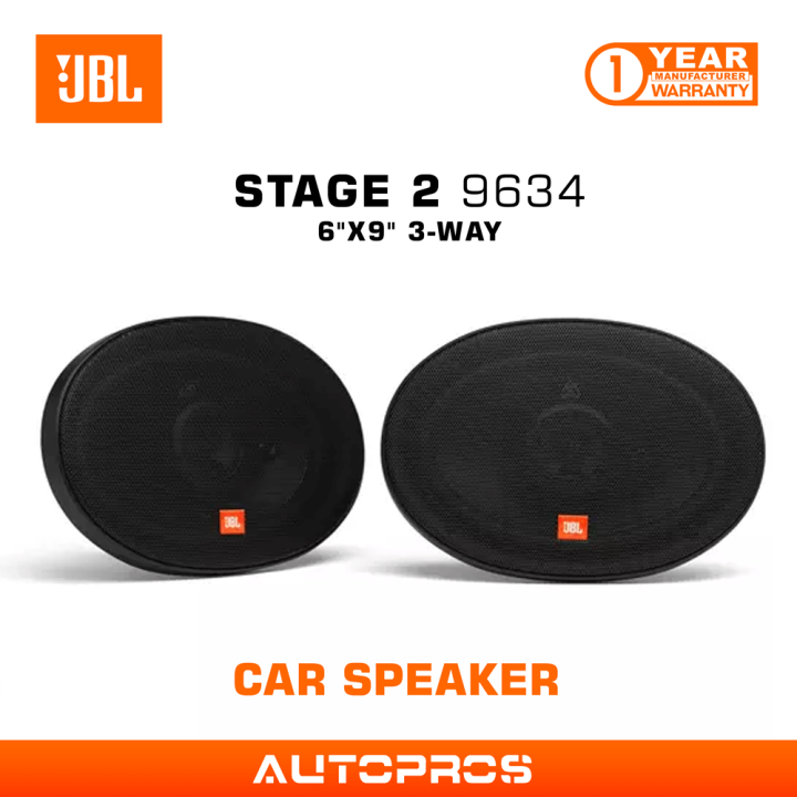 JBL Stage 2 9634 Car Speakers 6"x9" Coax 3Way 70W RMS 4Ω Lazada PH