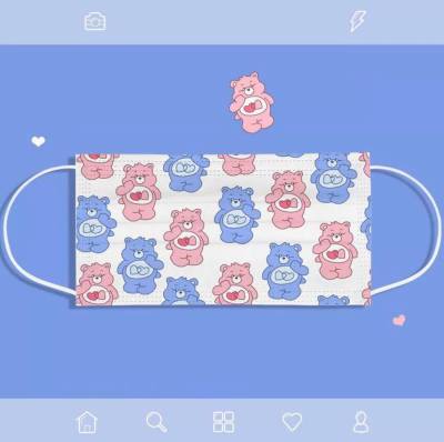 แมสแคร์แบร์ 🌈 Mask Carebears 1 แพ็ค 10 ชิ้น แมสการ์ตูนผู้ใหญ่ แมสหมี