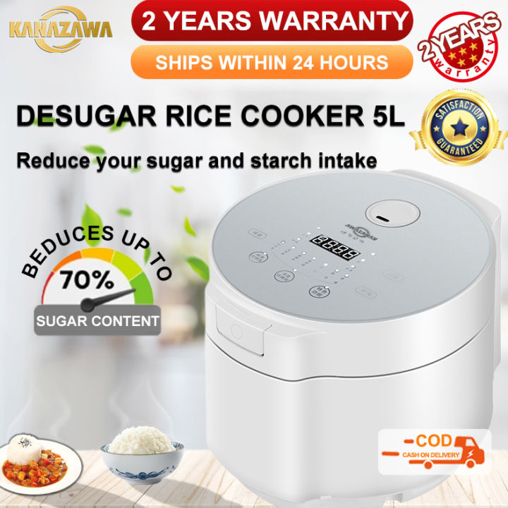 Kanazawa Smart Low Sugar Rice Cooker Lcd Smart Touch Panel 5l