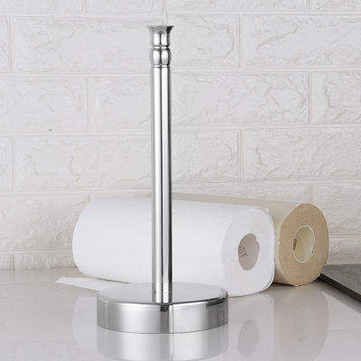 Kitchen Roll Paper Towel Holder Bathroom Stainless Steel Vertical Paper Holder Silver Paper Towel Holder Home Table Decoration