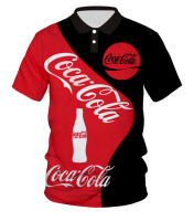 Coca-Cola Coke Cool Red Hiphop 3D Print Women Men Summer Polo Casual Poloshirt 60（Contact the seller, free customization）