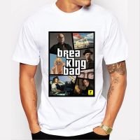 เสื้อยืดพิมพ์ลายแฟชั่น เสื้อยืดลําลอง แขนสั้น พิมพ์ลายการ์ตูนตลก Breaking Bad Gta V แฟชั่นใหม่ สไตล์ฮิปสเตอร์ สําหรับผู้  DYPX