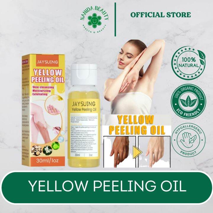 Yellow Peeling Oil 30ml Underarm Peeling Skin Peeling Body Peeling